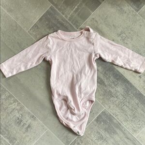 3/$20 H&M Pink Long-Sleeve Bodysuit One Piece
